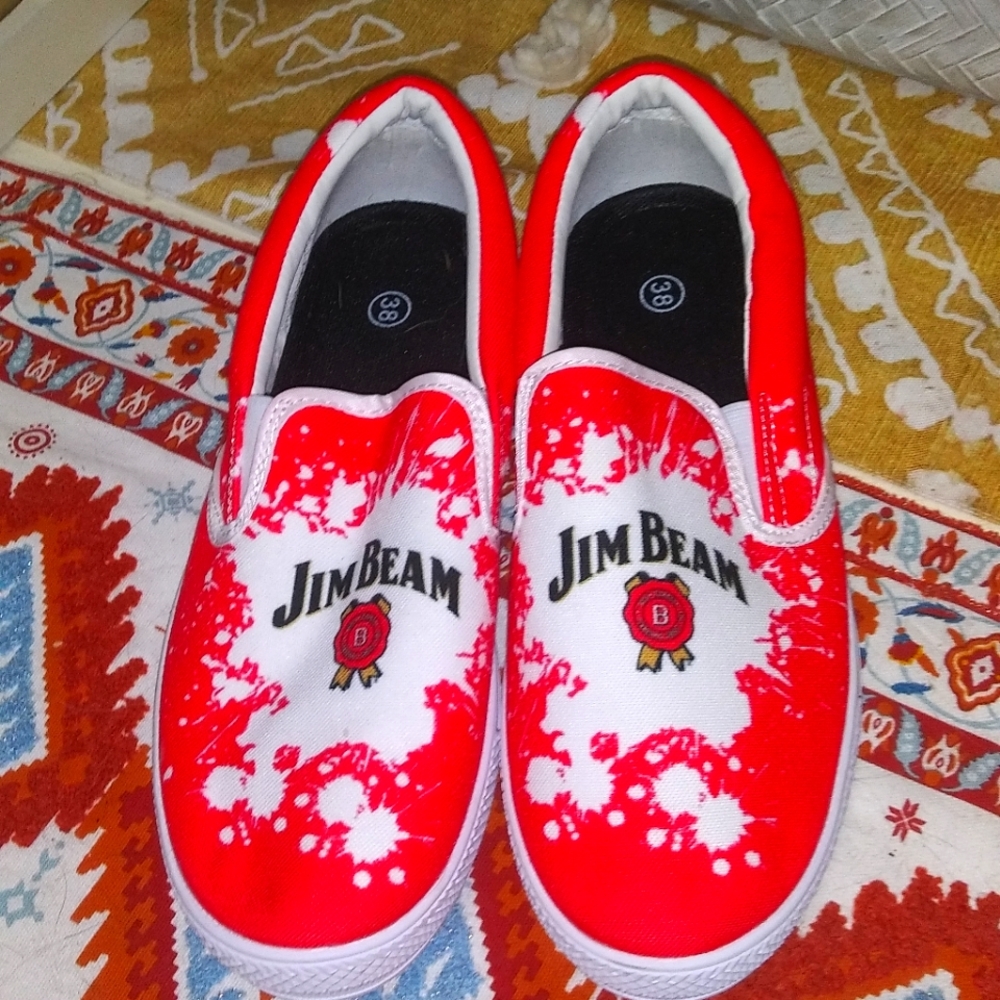 Jim Beam slip on sneakers